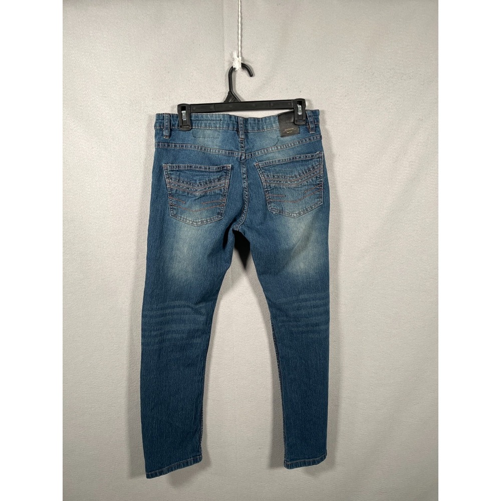 Six Lincoln Jeans Mens 30 Blue Denim Medium Wash Slim Fit Straight Leg Outdoor - Picture 2 of 7